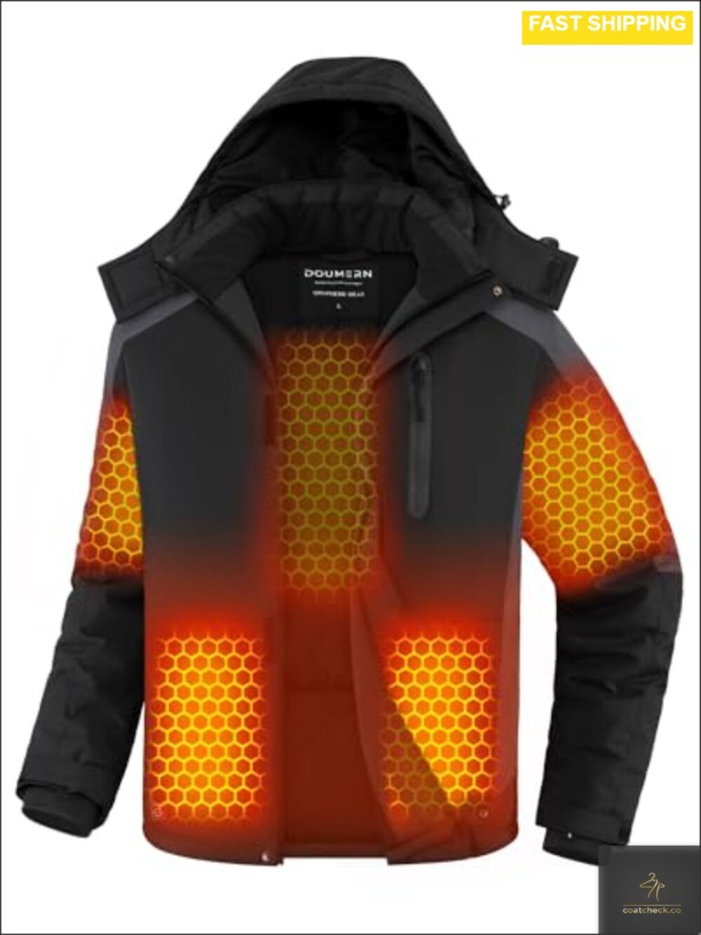 Men's Graphene Heated Jacket 12V 18400mAh Battery Insulated Performance Coat